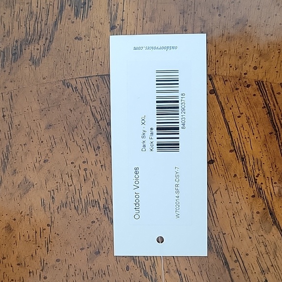 OUTDOOR VOICES KICK FLARE PANTS, Night Sky, XXL, NWT - Picture 7 of 8